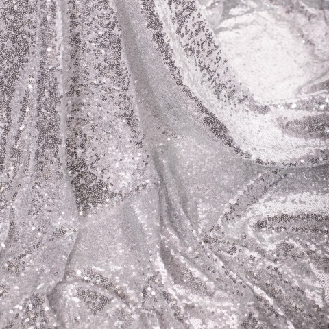 Cekiny - srebrne