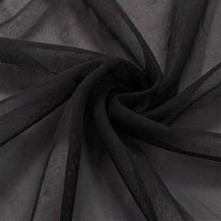 Tkanina Szyfon czarny