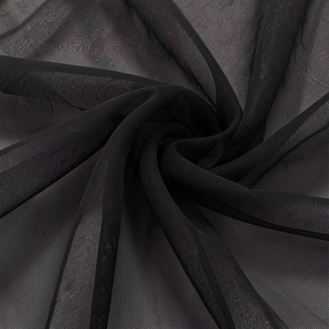 Tkanina Szyfon czarny