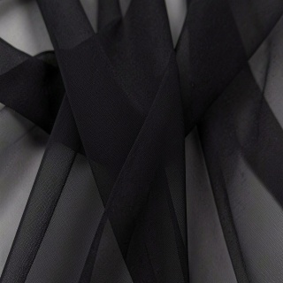 Tkanina Szyfon czarny
