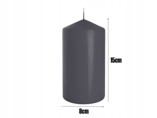 BISPOL ŚWIECA WALEC SW80/150-070 SZARA