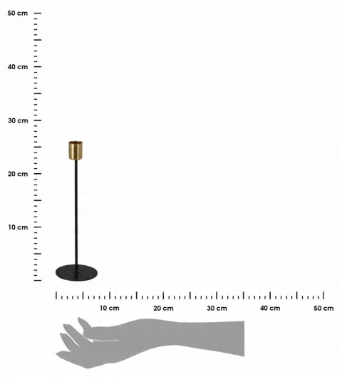 Podstawka na świecznik 255mm złoty-plate