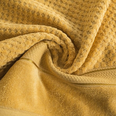 Ręcznik kąpielowy JESSI 70x140 cm musztardowy 500 g/m² Eurofirany