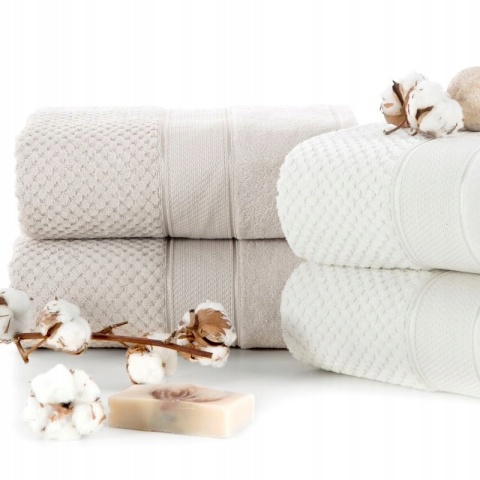Ręcznik kąpielowy JESSI 70x140 cm musztardowy 500 g/m² Eurofirany