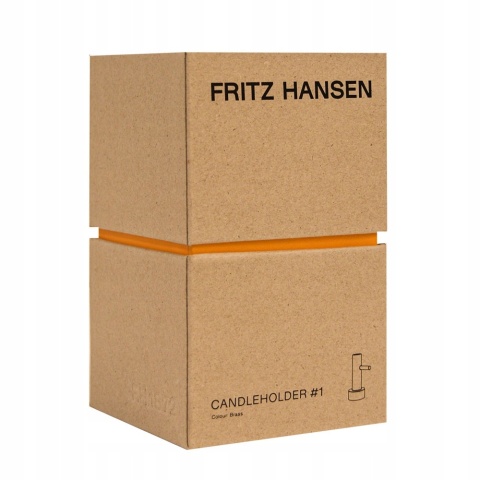 Świecznik na długą świecę 10cm FRITZ HANSEN złoty
