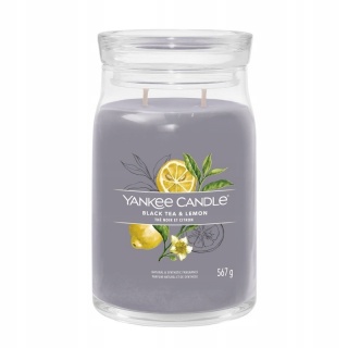 YC SIGNATURE - Świeca duża BLACK TEA & LEMON