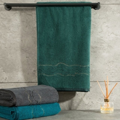 Ręcznik KARIN 50x90 cm ciemnozielony 500 g/m² Eurofirany