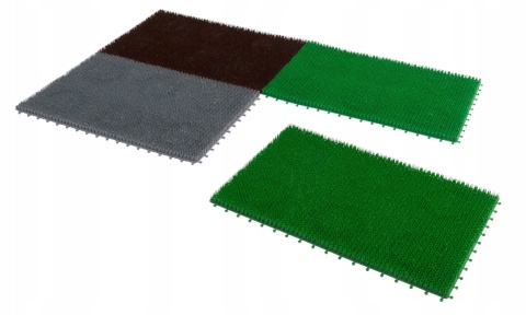 Wycieraczka igłowa Trawka 40x60 cm szara 15 mm Multi-Decor