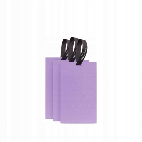 ZAWIESZKA ZAPACHOWA MILLEFIORI MILANO LAUNDRY VIOLA AMETISTA 3 szt.