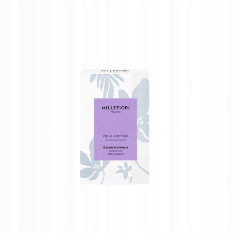 ZAWIESZKA ZAPACHOWA MILLEFIORI MILANO LAUNDRY VIOLA AMETISTA 3 szt.