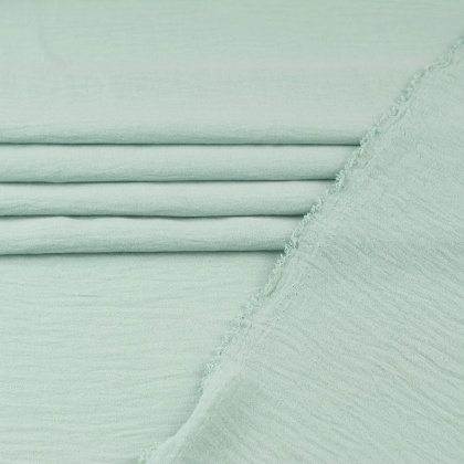 Tkanina American Crepe szałwiowa na metry - szer. 150 cm - 140 g/m²