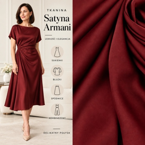Satyna armani bordo