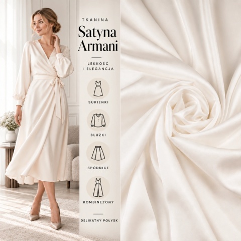 Satyna armani ecru