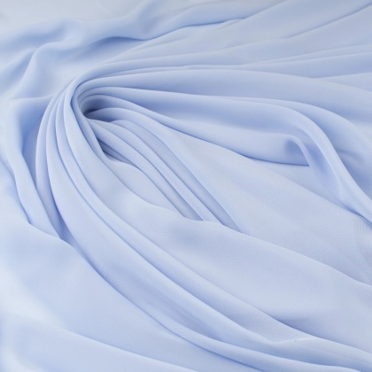 Szyfon błękitny na metry - szer. 150 cm - 90 g/m²