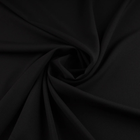 Tkanina Panama czarna na metry - szerokość 150 cm, 260 g/m²