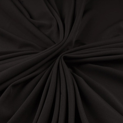 Tkanina Twill czarna na metry - szer. 150 cm - 180 g/m²