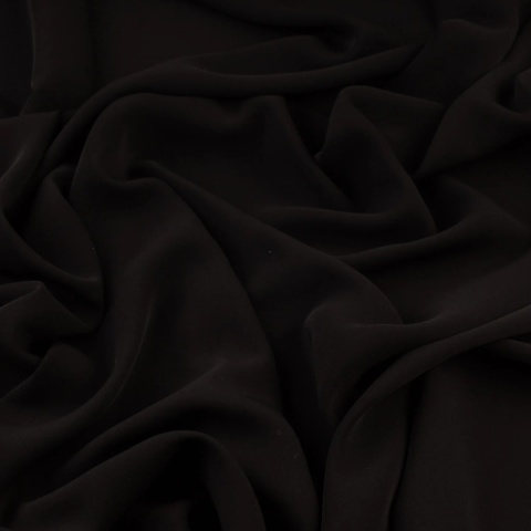 Żorżeta elastyczna czarna premium na metry - szer. 150 cm - 240 g/m²
