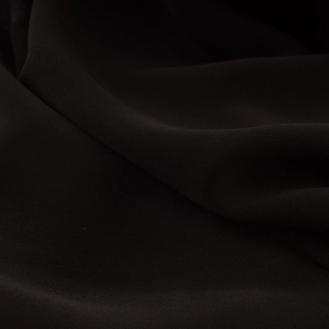 Żorżeta elastyczna czarna premium na metry - szer. 150 cm - 240 g/m²