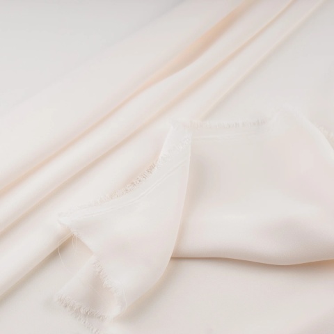 Żorżeta elastyczna ecru premium na metry - szer. 150 cm - 240 g/m²