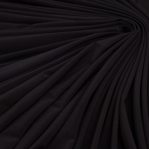 Dzianina ITY czarna na metry - szer. 150 cm - 180 g/m²