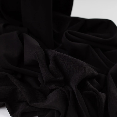 Dzianina ITY czarna na metry - szer. 150 cm - 180 g/m²