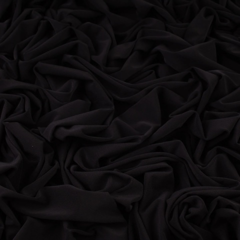 Dzianina ITY czarna na metry - szer. 150 cm - 180 g/m²