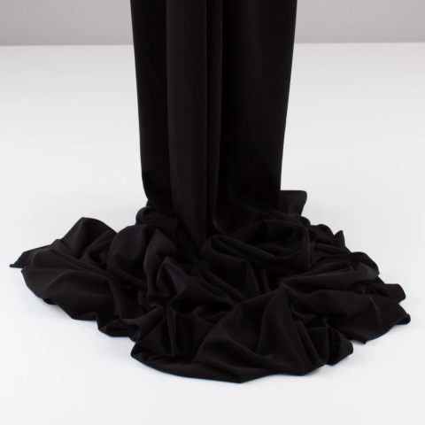 Dzianina ITY czarna na metry - szer. 150 cm - 180 g/m²