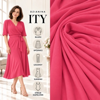 Dzianina ITY jasny róż na metry - szer. 150 cm - 180 g/m²
