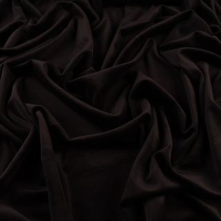 Dzianina Welur Soft czarna na metry - szer. 150 cm - 280 g/m²