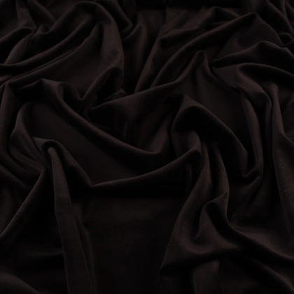 Dzianina Welur Soft czarna na metry - szer. 150 cm - 280 g/m²