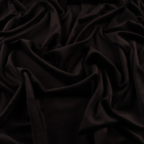 Dzianina Welur Soft czarna na metry - szer. 150 cm - 280 g/m²