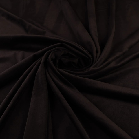 Dzianina Welur Soft czarna na metry - szer. 150 cm - 280 g/m²