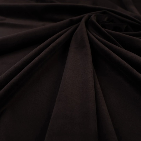 Dzianina Welur Soft czarna na metry - szer. 150 cm - 280 g/m²