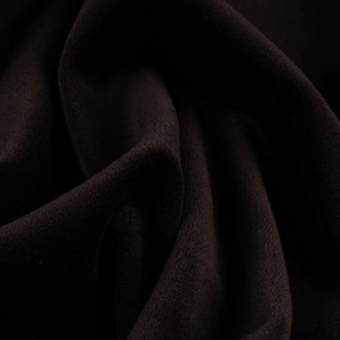 Dzianina Welur Soft czarna na metry - szer. 150 cm - 280 g/m²
