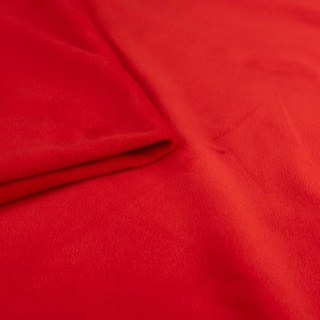 Dzianina Welur Soft czerwona na metry - szer. 150 cm - 280 g/m²