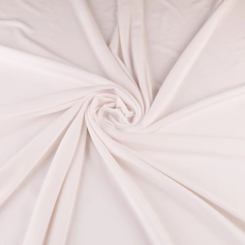 Dzianina Welur Soft ecru na metry - szer. 150 cm - 280 g/m²