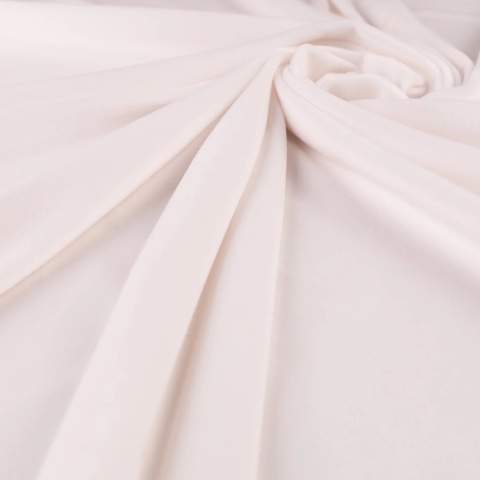 Dzianina Welur Soft ecru na metry - szer. 150 cm - 280 g/m²