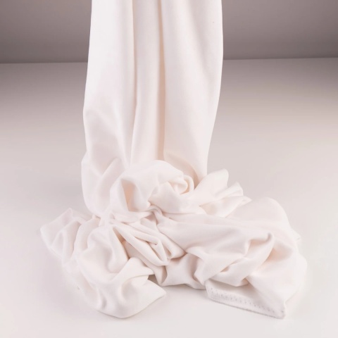 Dzianina Welur Soft ecru na metry - szer. 150 cm - 280 g/m²