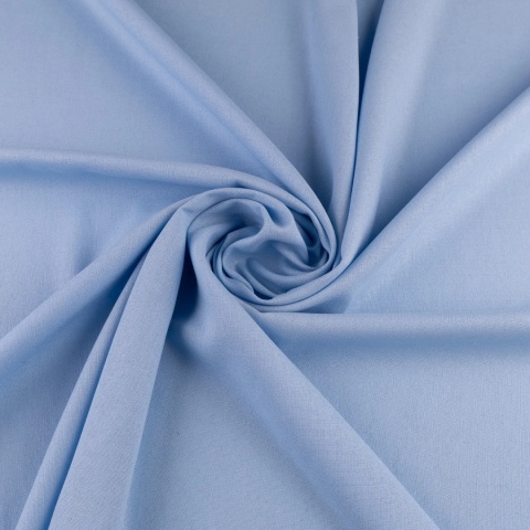 Tkanina len z wiskozą błękitna na metry - szer. 150 cm - 200 g/m²