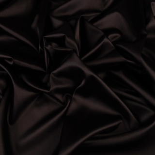 Tkanina Satyna cienka czarna na metry - szer. 150 cm - 180 g/m²