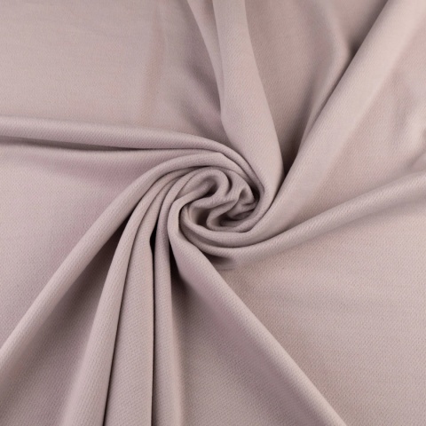 Dzianina kostiumowa gładka jasnoszara na metry- szer. 150 cm - 350 g/m²