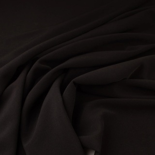 Gabardyna czarna na metry - szer. 150 cm - 420 g/m²