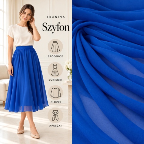 Szyfon chabrowy na metry - szer. 150 cm - 90 g/m²