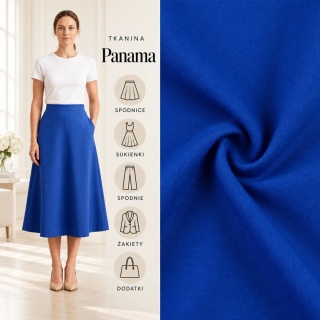 Tkanina Panama chabrowa na metry - szer. 150 cm - 260 g/m²
